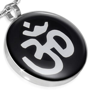 Aum vedhæng i Stål - 37 mm - u/kæde