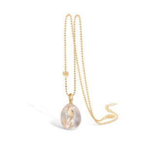 BLOSSOM 14kt Vedhæng med rutilkvarts