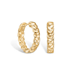 BLOSSOM øreringe i forgyldt med hjerter