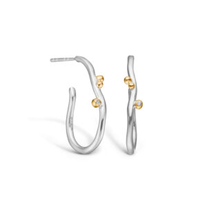 BLOSSOM øreringe i sølv med cz