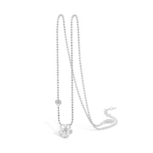 Blossom blomster halskæde i sølv med cubic zirkonia