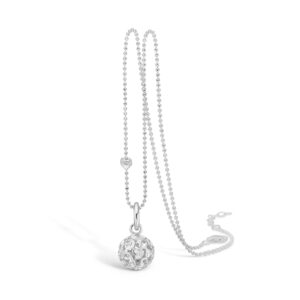 Blossom kuglevedhæng i sølv, 55 cm