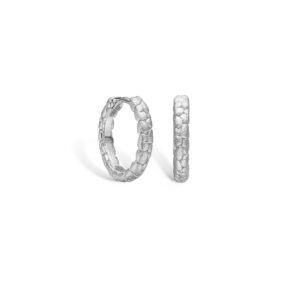 Blossom øreringe i sølv med hjerter Ø15