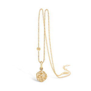 Blossom vedhæng i 14 kt guld med 6 diamanter