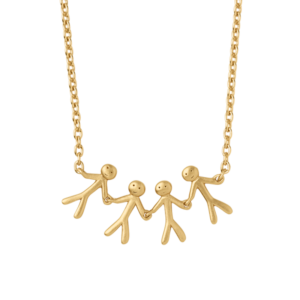 ByBiehl Family together 4 halskæde i forgyldt