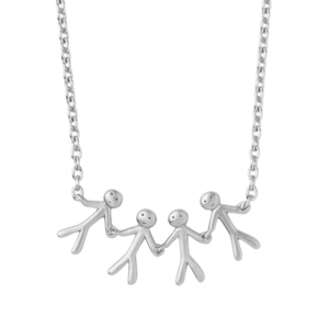 ByBiehl Family together 4 halskæde i sølv