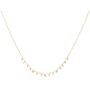 ByBiehl Jungle Vine forgyldt halskæde med zirkoner