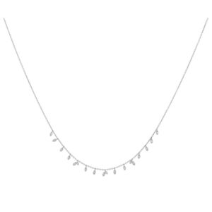 ByBiehl Jungle Vine sølv halskæde med zirkoner