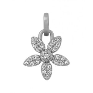 ByBiehl Love & Friendship Forget Me Not vedhæng, sølv med cubic zirkoner