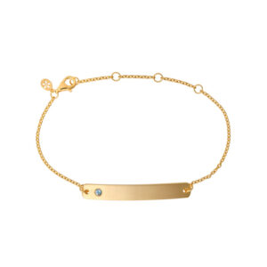 ByBiehl My Powers forgyldt armbånd med akvamarin