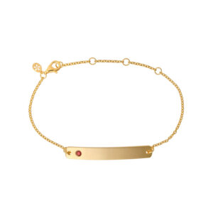 ByBiehl My Powers forgyldt armbånd med granat