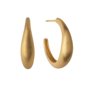 ByBiehl Ocean Flow forgyldte øreringe, Large