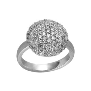 ByBiehl Sparkle Silver ring sølv med hvide zirkonia