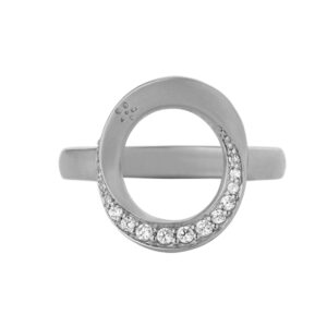 ByBiehl Swan ring, sølv med zirkonia