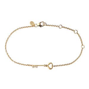 ByBiehl Unlock Love Armbånd i forgyldt