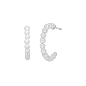 Bybiehl Pearls øreringe mellem størrelse i sølv, Ø 16 mm