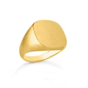 Bybiehl Signet Square forgyldt ring