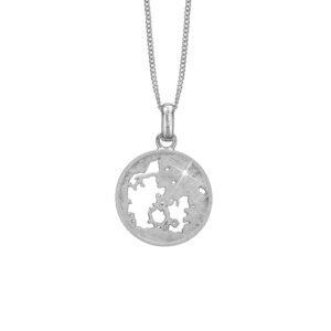 CHRISTINA vedhæng Denmark i sølv med 1 topas