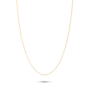 Carre Chain Gang forgyldt halskæde 42+2 cm