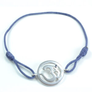 Chakra Aum Armbånd - 6 Chakra - med Safir - 18mm