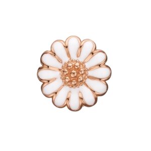 Christina Charm til læderarmbånd Marguerite i rosaforgyldt