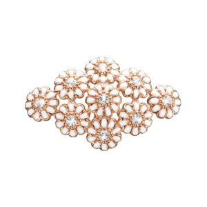 Christina Charm til læderarmbånd Marguerites Field i rosaforgyldt