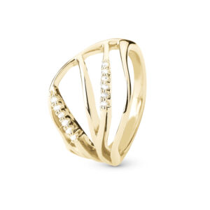 Christina Energy ring i forgyldt med topaz