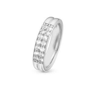 Christina Eternity Topaz sølv ring med 14 ægte topaser