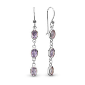 Christina Jewelry Amethyst øreringe i sølv