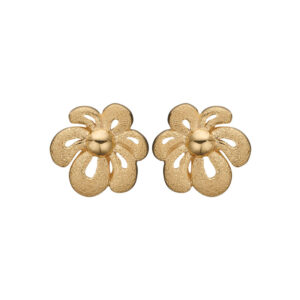 Christina Jewelry Happy Flower ørestikker i forgyldt