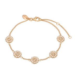 Christina Jewelry Marguerite Field armbånd i forgyldt med 26 topaser