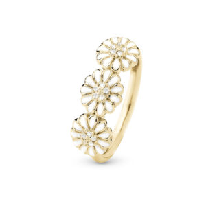 Christina Jewelry Marguerite Love forgyldt ring med ægte topaser