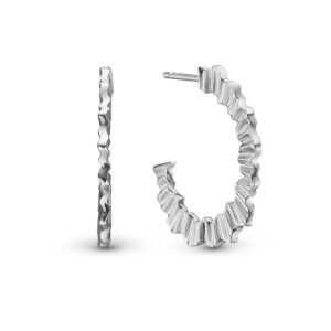 Christina Jewelry Ocean Waves øreringe i sølv, Ø 23 mm