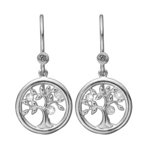 Christina Jewelry Tree of Life ørehænger i sølv med 6 topaser