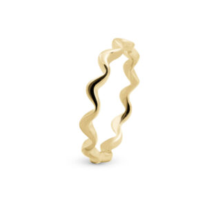 Christina Jewelry Wave forgyldt ring