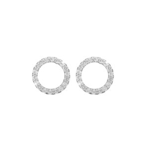 Christina Jewelry topaz circles ørestikker i sølv med topas