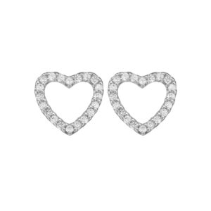 Christina Jewelry topaz sparkling hearts ørestikker i sølv med topas