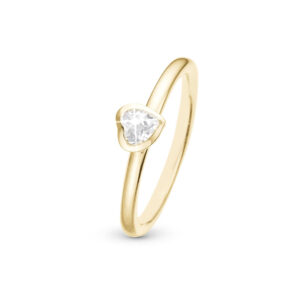 Christina Promise forgyldt ring med ægte topas