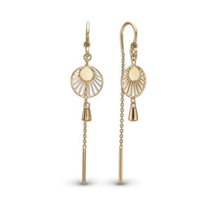 Christina Sunset øreringe i forgyldt