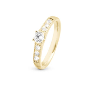 Christina Topaz princess ring i forgyldt