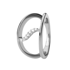 Christina Wave Topaz ring i sølv