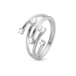 Christina Your Choice sølv ring med 5 ægte topaser