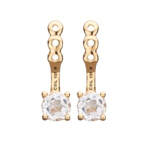 Christina add-on Crystals forgyldt med stor krystalkvarts