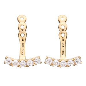 Christina add-on Flying Crystals forgyldt med 5 krystalkvarts