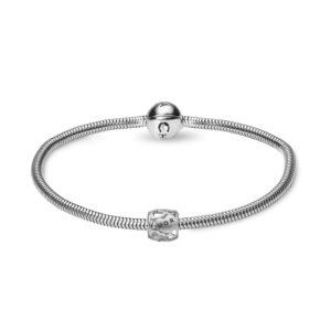 Christina sølvarmbånd Mors dag 4 mm, sølv charm