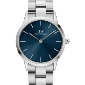 Daniel Wellington Iconic Link Arctic dameur med stållænke 36 mm