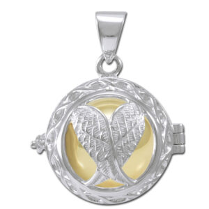 Engle kalder / Engleklokke med Englevinger - u/kæde