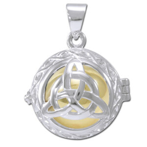 Engle kalder / Engleklokke med Treenighedssymbol - u/kæde