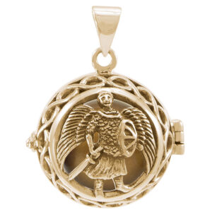 Engleklokke / Harmony ball med Ærkeenglen Michael - u/kæde