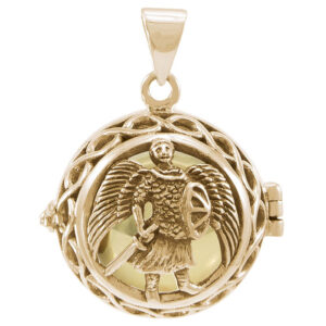 Engleklokke / Harmony ball med Ærkeenglen Michael - u/kæde